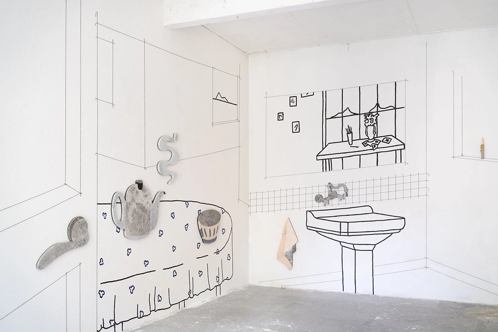 Alice Guittard, vue de l’exposition JUNO, 2025, Archives Sensibles, Lausanne, courtesy de l’artiste et de Double V Gallery (Paris, Marseille). Photo: Tamarine Schreiber / Archives Sensibles.